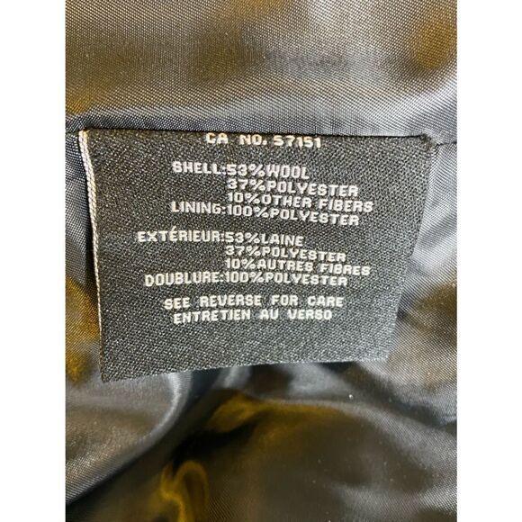 NWT Cole Haan Duffle Wool Blend Coat with Zipper and Taggle Lock Front Closure - Picture 7 of 10